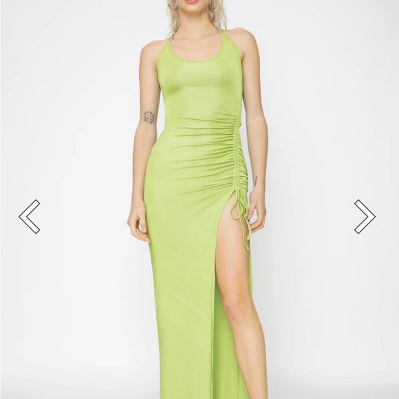 IAMGIA HALLEY DRESS IN GREEN long - Picture 5 of 10
